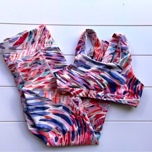 Old Navy active Powersoft girls sports bra and leggings set - size M (8) -medium